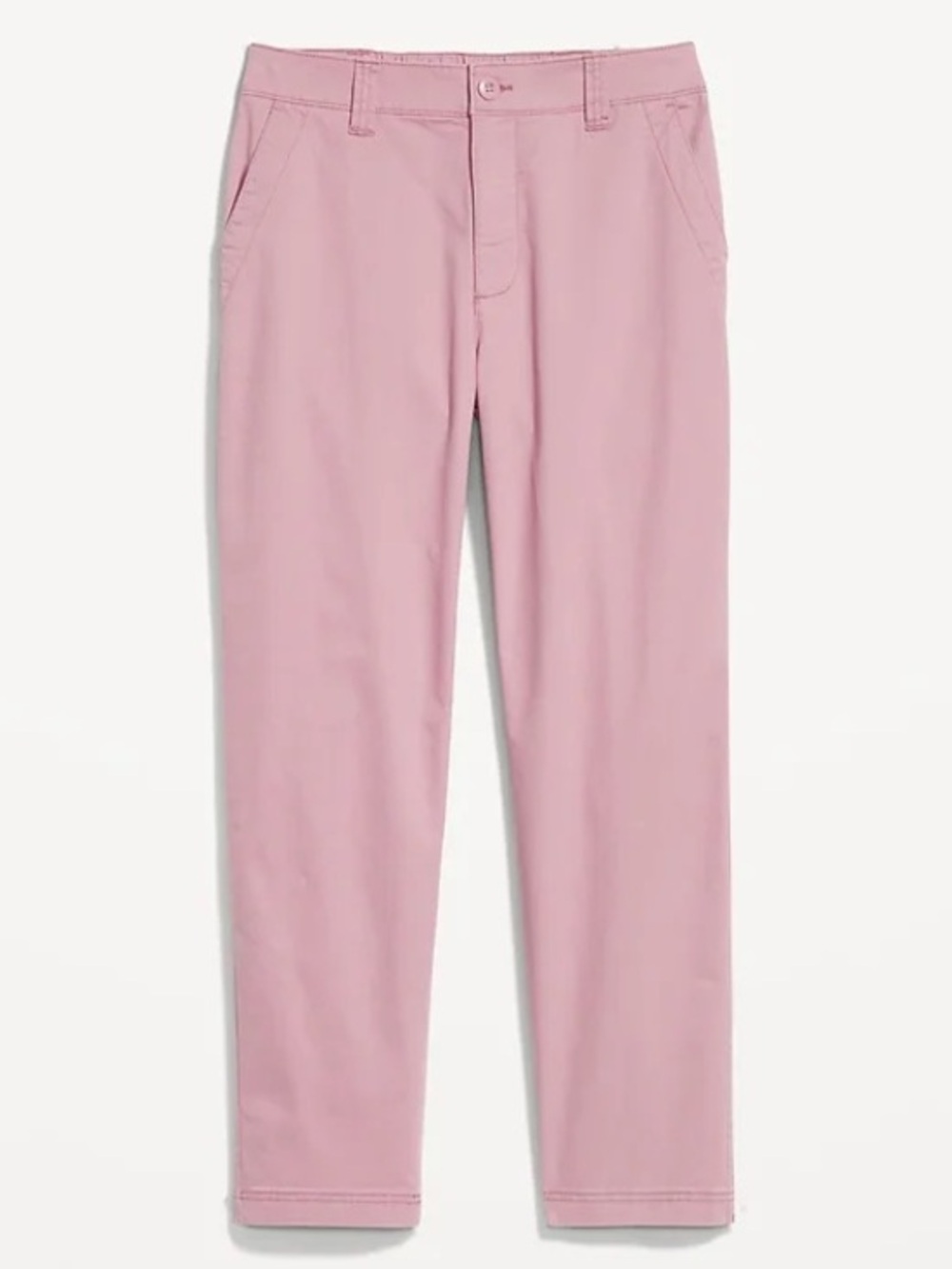 Old Navy Women’s Pink High-Waisted OGC Chino Tapered Straight Pants